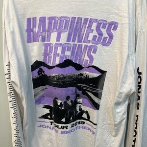 Jonas Brothers Tour T Shirt- happiness begins tour